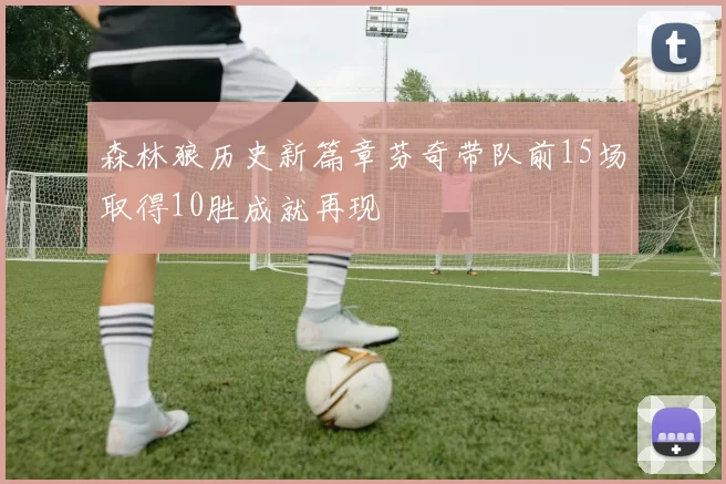 森林狼历史新篇章芬奇带队前15场取得10胜成就再现